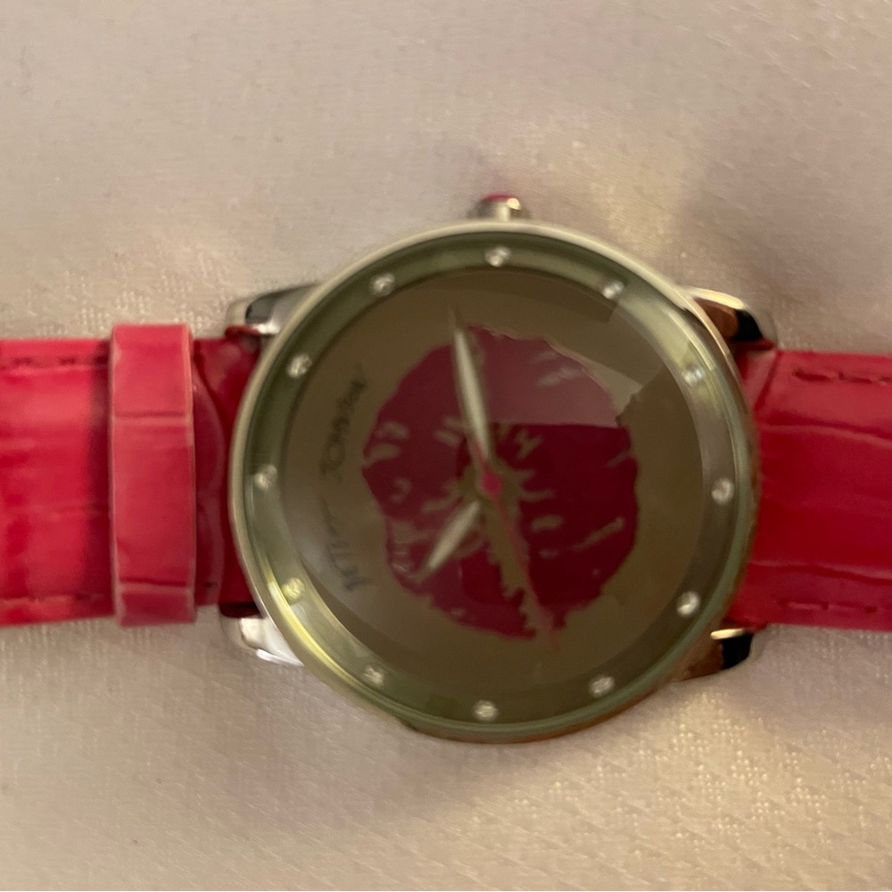 Betsy Johnson leather band watch